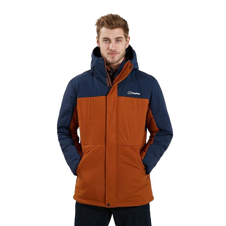 Pánska Zimná Bunda Berghaus Pole 21 Hnede Modre Slovensko 4127BLFVX